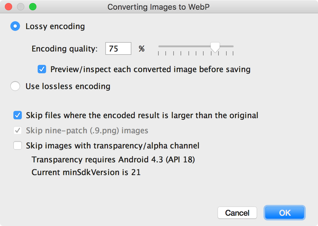 Create WebP images - 图1