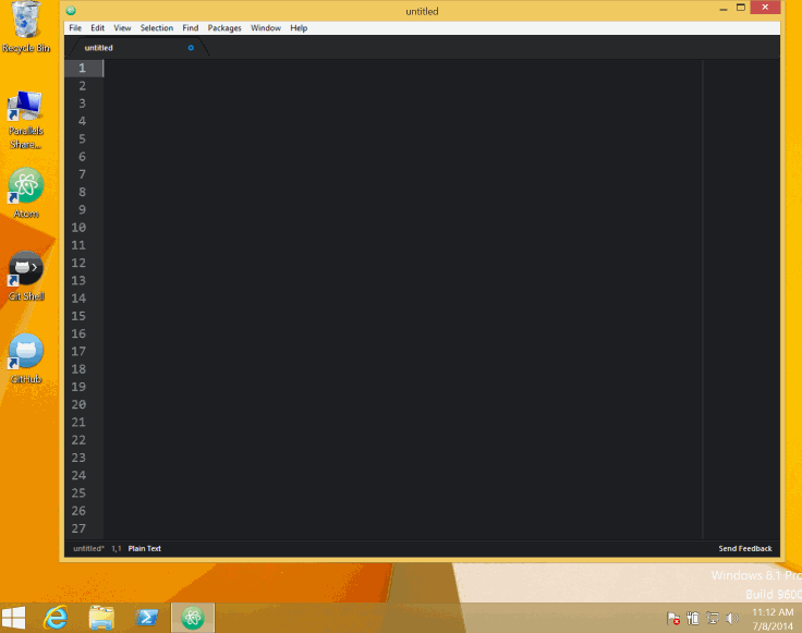 Atom on Windows