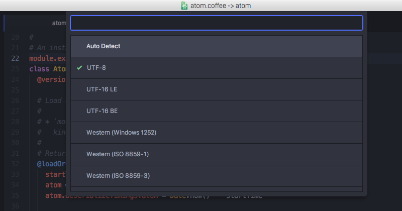 file encodings