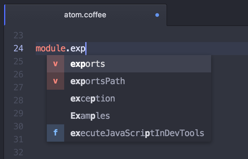 autocomplete