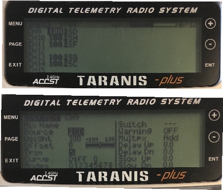 Taranis switch setup